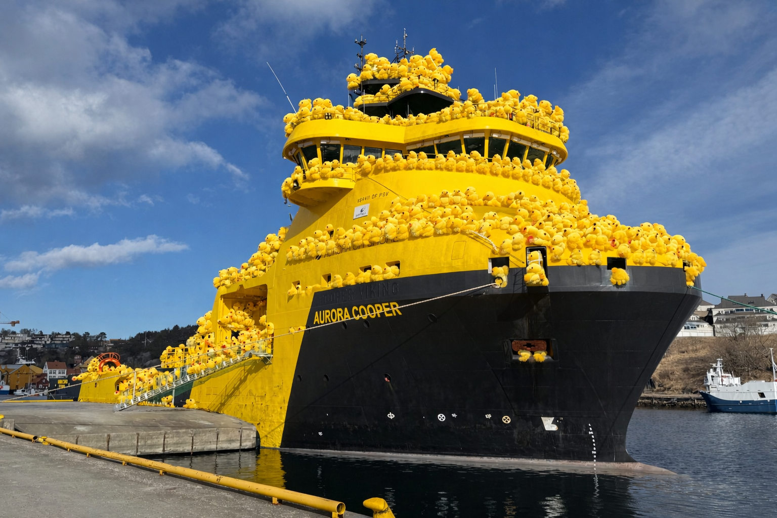 Flaskepost og påskehilsen fra havna 