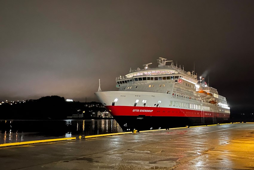 «Otto Sverdrup» til kai i Kristiansund. Foto.