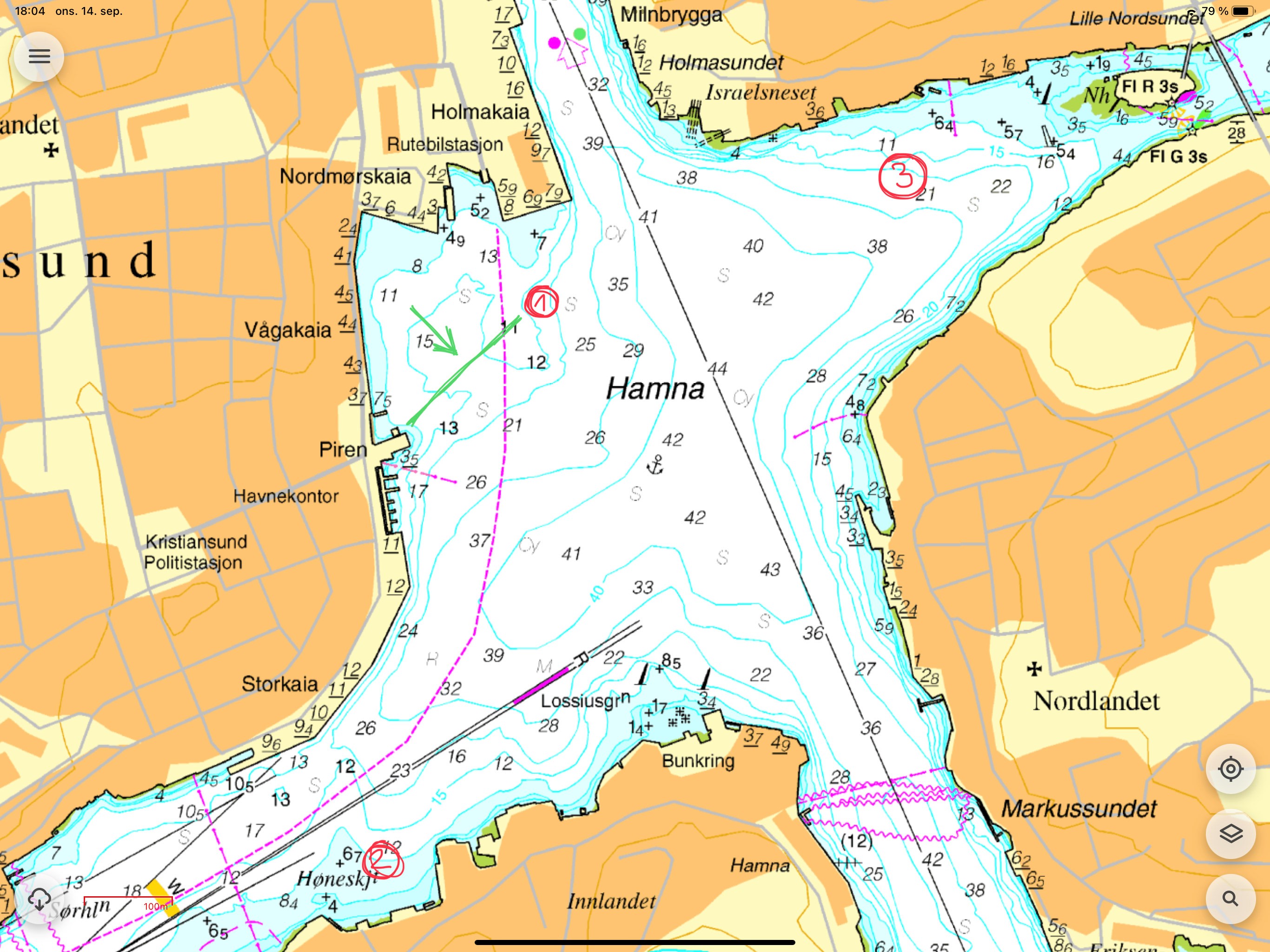 Regatta i havnebassenget søndag 